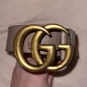 Dusty Rose Gucci Belt